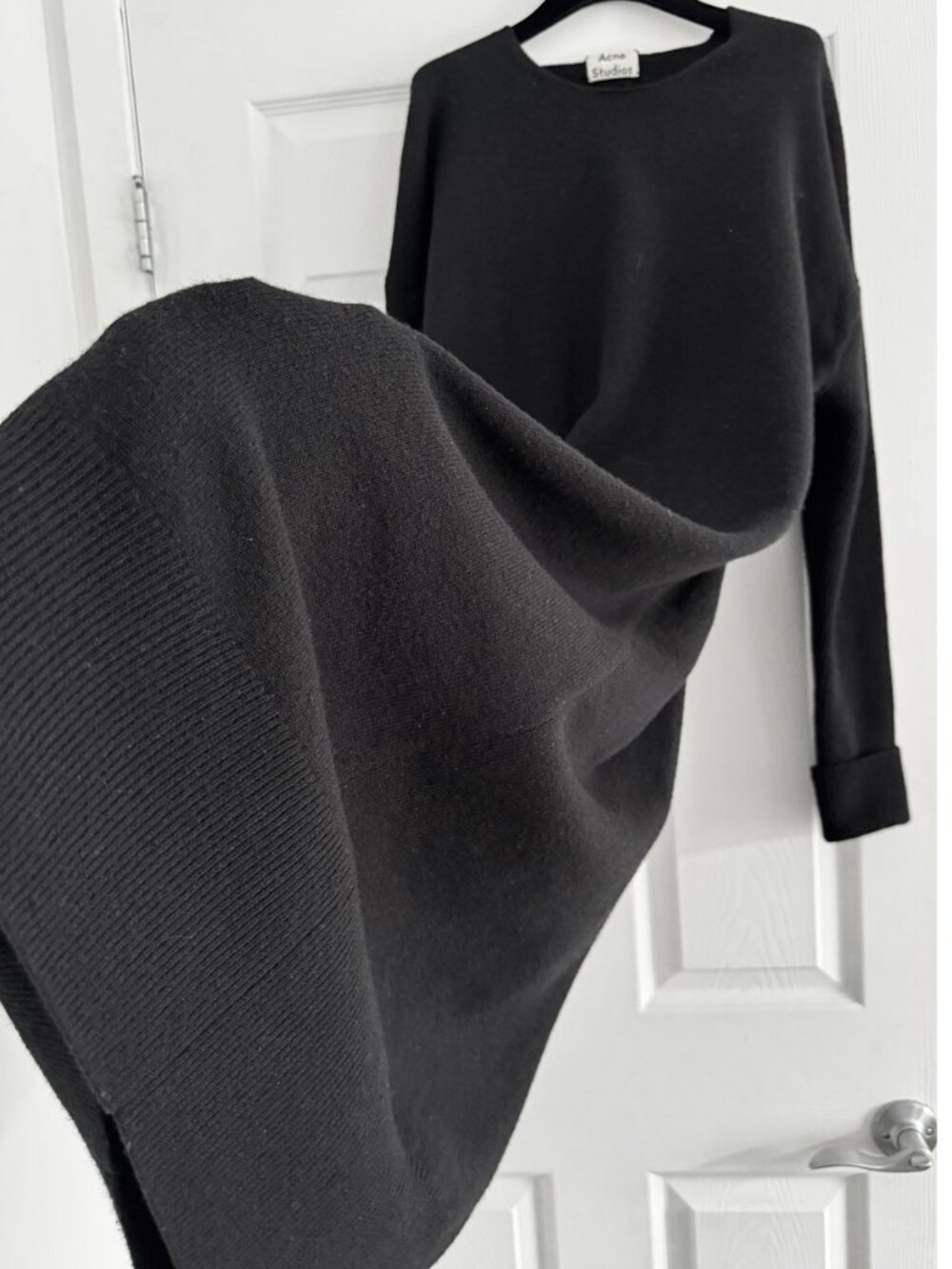 Acne Studios "Dita" Wool Knit Dress in Black, size XS/S - Picture 2 of 10